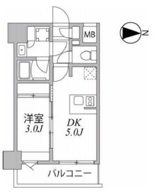 シーフォルム住吉 5階 間取り図