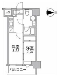 シーフォルム住吉 5階 間取り図