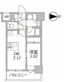 シーフォルム住吉 5階 間取り図