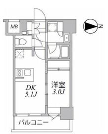 シーフォルム住吉 8階 間取り図