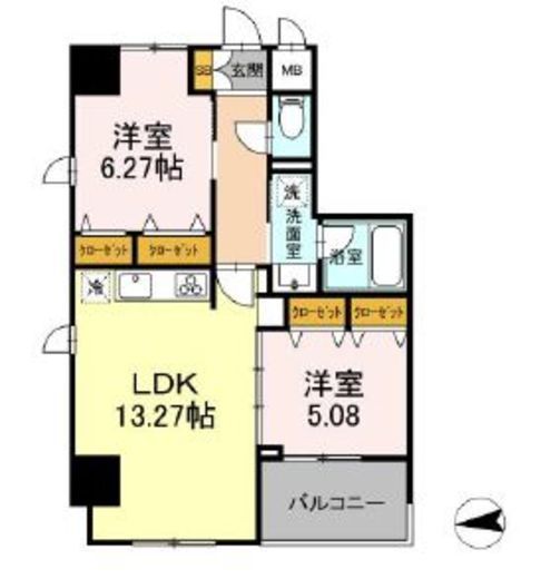 ZOOM王子神谷 13階 間取り図