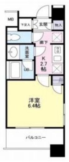 タワービューレジデンス吾妻橋 201 間取り図