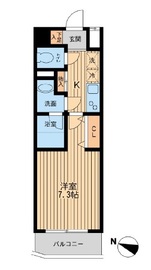 ユニフォート目黒中町 404 間取り図