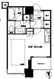 白金タワー 12階 間取り図