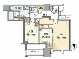 ザ・レジデンス三田 20階 間取り図