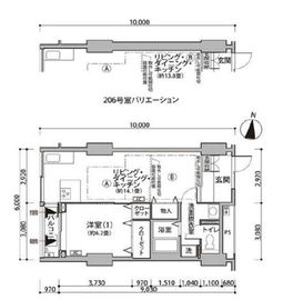 東雲キャナルコートCODAN 12-206 間取り図