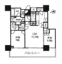 パークタワー西新宿エムズポート 20階 間取り図