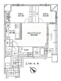 アスコットパーク日本橋ミュゲット 6階 間取り図