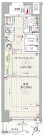 エステムプラザ日本橋レジェンド 7階 間取り図