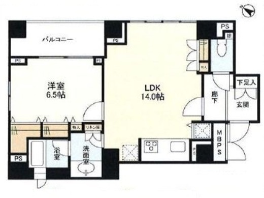 パークハウス渋谷山手 4階 間取り図