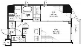 グランドコンシェルジュ新御徒町アジールコート 8階 間取り図