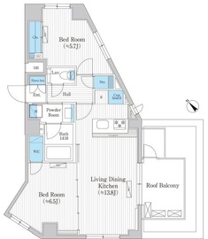 アーバンプレミア池尻大橋 702 間取り図