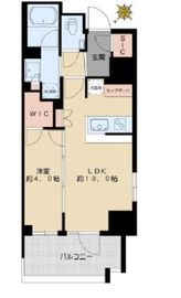 クレヴィア文京本駒込 11階 間取り図