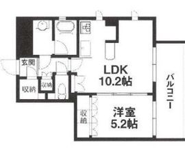 エスティメゾン大井仙台坂 1104 間取り図