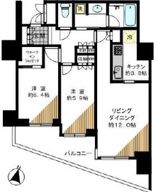 大崎ウエストシティタワーズ イースト 2階 間取り図