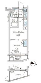 ジオエント大塚 202 間取り図