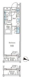 ジオエント大塚 307 間取り図