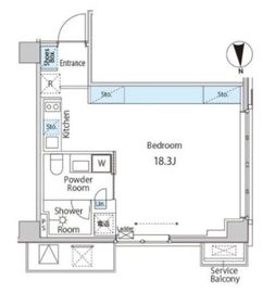 ゲートヒル東京 205 間取り図