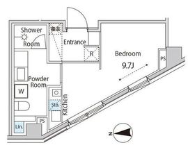 ゲートヒル東京 206 間取り図