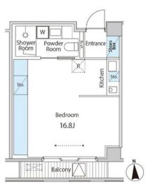 ゲートヒル東京 208 間取り図