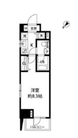 ルクレ日本橋馬喰町 1006 間取り図