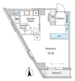 ゲートヒル東京 404 間取り図