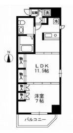 レジディア上野御徒町 1009 間取り図