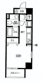 プレミアム白金高輪 705 間取り図