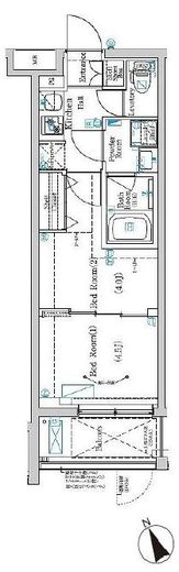ラフィスタ方南町 4階 間取り図