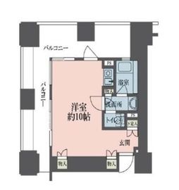 ルネ新宿御苑タワー 1702 間取り図