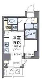 ラヴィエ銀座東 1203 間取り図