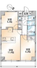 オーキッドレジデンス本駒込 401 間取り図
