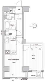 プレミアムキューブジー上野 11階 間取り図