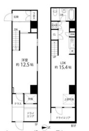 ハイリーフ芝大門 107 間取り図