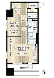 エスティメゾン四谷坂町 205 間取り図