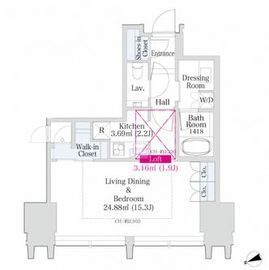 ラ・トゥール新宿グランド 704 間取り図