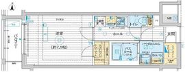 エステムプラザ東京ライズ 4階 間取り図