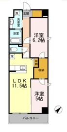 ヒルフラット大崎 523 間取り図