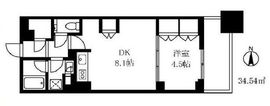 シティタワー銀座東 7階 間取り図