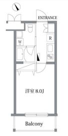 ガーデン荏原中延 406 間取り図