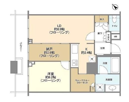 ステーションガーデンタワー 36階 間取り図