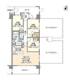 ブランズ南雪谷 4階 間取り図