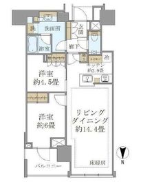 ブリリアタワー代々木公園クラッシー 11階 間取り図