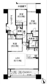 ニューライズシティ東京ベイハイライズ 3階 間取り図