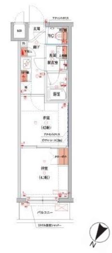 （仮称）池袋ウエストレジデンス 3階 間取り図
