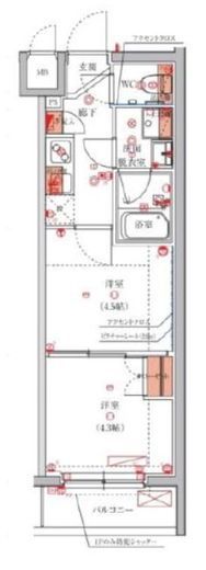 （仮称）池袋ウエストレジデンス 3階 間取り図