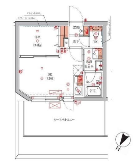 （仮称）池袋ウエストレジデンス 5階 間取り図