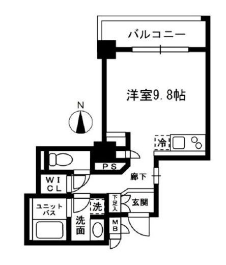 レジディア中落合 A102 間取り図