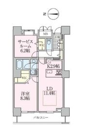 ロイヤルパークスタワー南千住 2603 間取り図