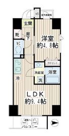 コルティーレ武蔵小杉 801 間取り図